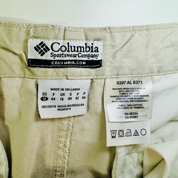 Columbia Women’s Beige Straight Leg Outdoor Pants - Size 12 - Picture 11 of 16